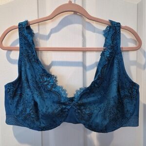 Cacique Teal Lace Bra